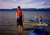 Thaddeus Ressler and I, on a camping and kayaking trip to Lake Champlain, Vermont. August 1992.