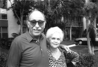 Paternal grandparents Al & Pearl Manning in front of their Lauderhill, Florida condo. Circa 1995.
