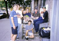 The might Taxicab Samurais crew at the Wetlands. L to R: Roman Bauer, Chris Erway, Mark Grillos, Dan Bannett, Aaron "Raza" Karstadt, Chris Lesperance, Carter Graham (RIP).