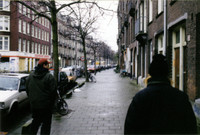David Feinberg and John Todd, walking the streets of Amsterdam.