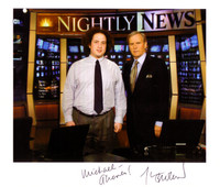 "No, no. Thank YOU, Mr. Brokaw (for not firing me because of my wacky hair and non-wrinkle-free shirt)."