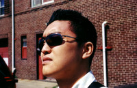 My main man, Harold Rhee, outside Alexander St. Looking cool.