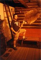 Axe-wielding Gocha Tsinadze.