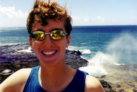 Aaron, in front of Spouting Horn, a lava tube that fills with ocean water and shoots it into the air. It also makes a pretty cool sound.