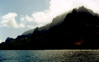 Endless jagged mountains, plunging into the Pacific.