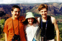 Ethan, Lauren, and Aaron at Waimea Canyon.