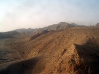 Arid nothingness in Gansu Province.