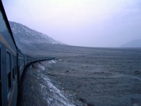First glimpse of Xinjiang Province on Chinese New Year's morning.