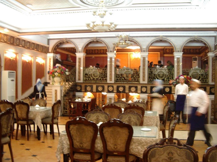 Bordun is probably the swankiest-looking (though not most expensive) restaurant in town, and serves damn good Uyghur food.