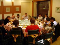 A big swanky dinner at one of Korla's most expensive restaurantas. Everyone was there.