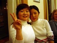 Rose and Catherine, just before they left for Urumqi.