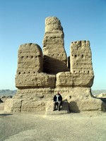 Me, in front of China's oldest remaining stupa. It's more than 1400 years old.