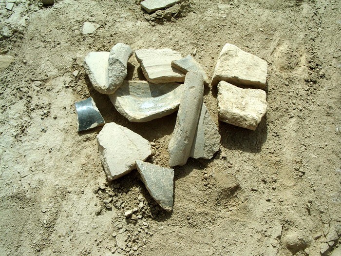 Shards of pottery that we managed to collect over just a few minutes. Gaochang is literally littered with the stuff.