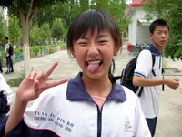 She would never stop goofing-off!