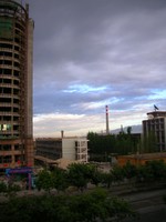 The view from the livingroom of my new apartment in the Hua Shan Binguan.