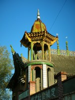 The local mosque in Hongqi. Most of the people in and around Altai are Kazakhs who practice Islam.