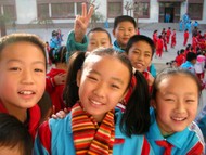 Some of my students from Hua Shan Middle School in Korla, Xinjiang.