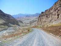 Somewhere on the road between Qarkilik (Ruoqiang) and Shimianquan, on the border between Xinjiang and Qinghai.