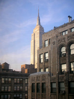 New York, New York, it's a wonderful town! Viewing the Empire State Building from a distance.