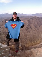 When I got to the top, a Polish couple was taking pictures in their Superman t-shirts. They offered to take a picture of me.