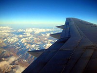 The flight from Urumqi to Almaty was spectacular, passing over beautiful peaks in the Tian Shan Mountains.