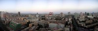 A daytime panorama of Korla, Xinjiang's skyline.