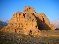 Subashi's ancient Buddhist temple.