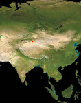 Satellite Map of Asia