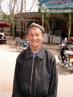 This guy was obviously Niya's town fool. He followed me around until I took this photo.