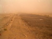 The last camera my picture would take before it was overcome by sand! You can see how hard it was to keep track of the road under these conditions.