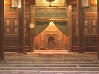 A peek inside the prayer hall. Parts of the mosque date back more than 1,200 years.