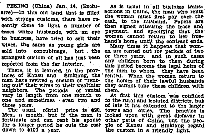 Los Angelese Times article, January 15, 1928