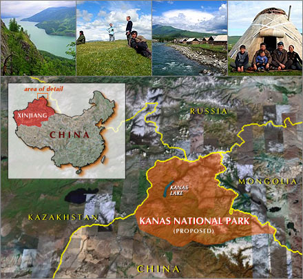 Xinjiang's new Kanas National Park, the biggest in the world.