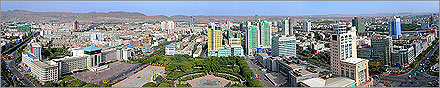 Panoramic photo of Korla, Xinjiang.