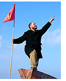 Me - in my socialist hero pose - at Bosten Lake.